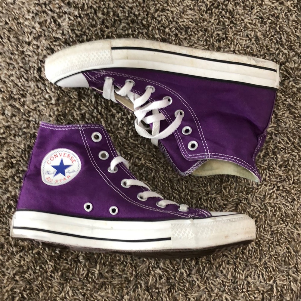 Purple High Top Converse